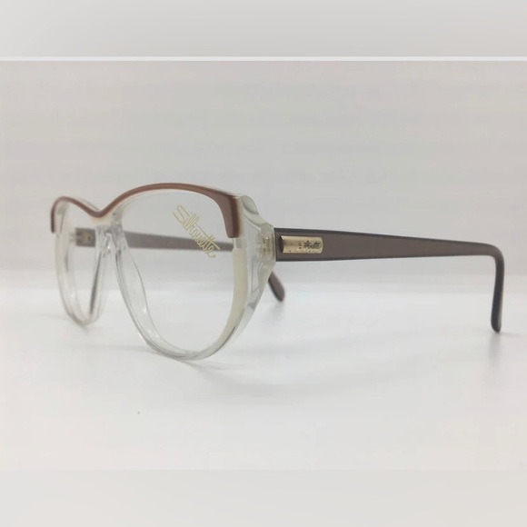 Brand new old stock, vintage Silhouettes Brown Rose and Mother of Pearl - Picture 3 of 3